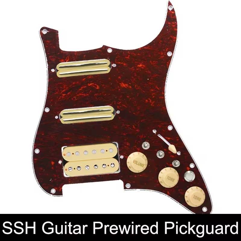 SSH Guitar Multi Tones Loaded Prewired Pickguard SSH For Fender Stratocaster Strat