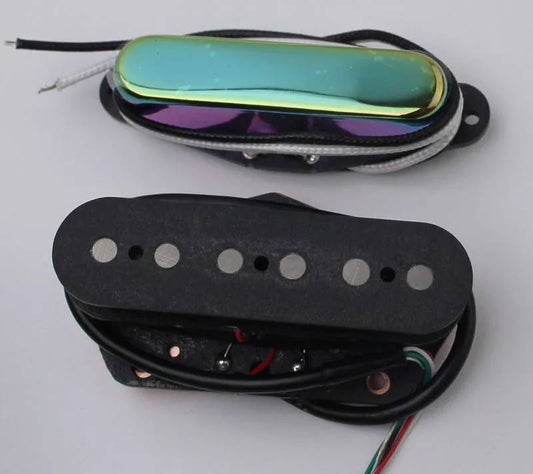 Rainbow Neck and Bridge Guitar Single Coil Pickups For Fender Telecaster Tele