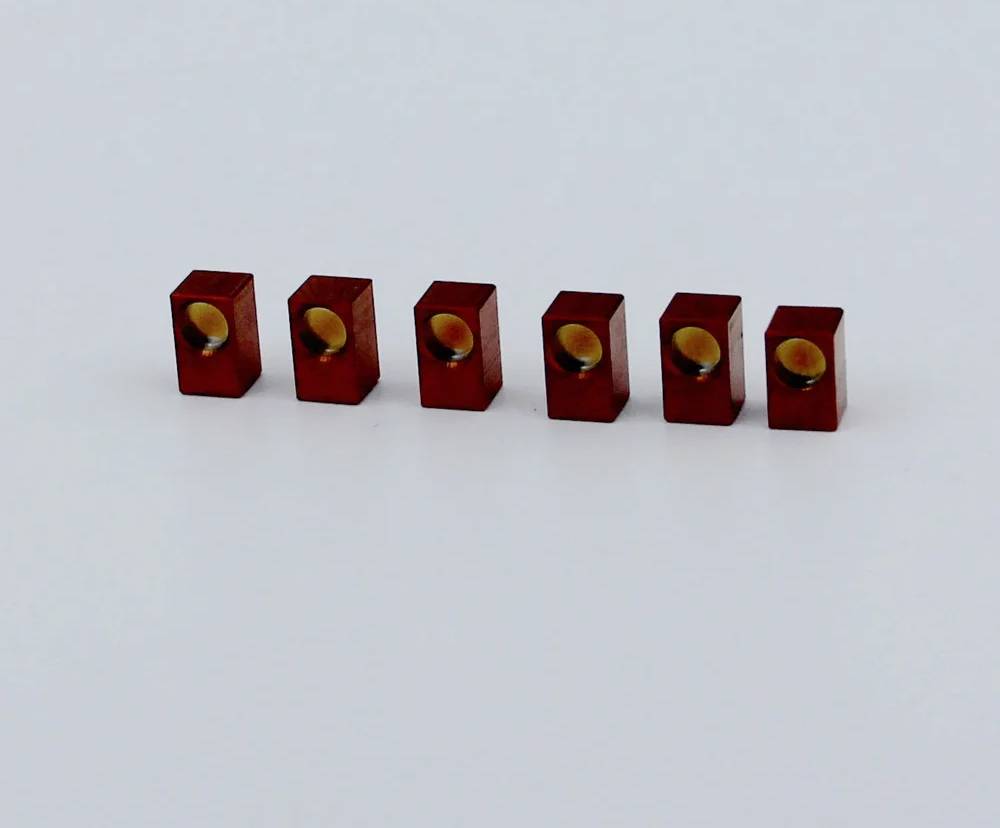 1 Set Titanium Guitar Nut Clamps, Fine Tuning Screws in Red For Floyd Rose