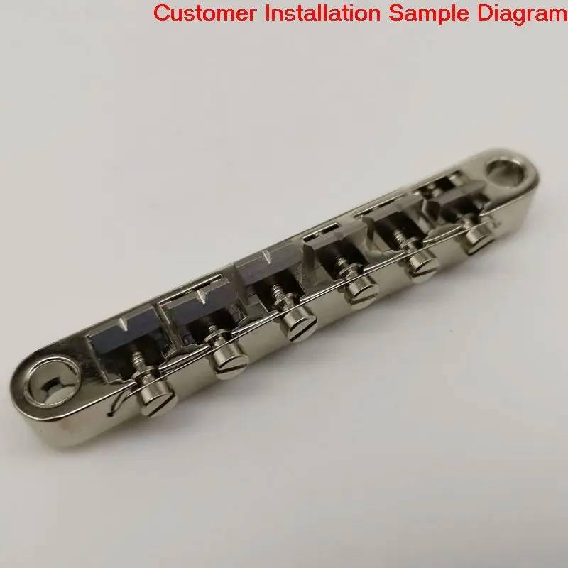 6pcs Tune O Matic Guitar Bridge Titanium Saddles For Epiphone/Gibson Les Paul LP SG ES