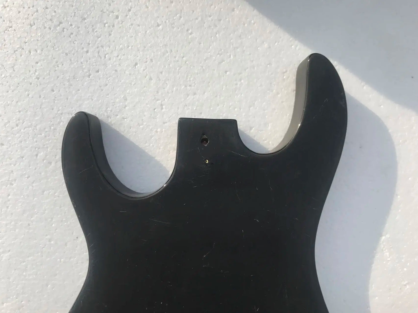 Black Double Cutaway Guitar Basswood Body