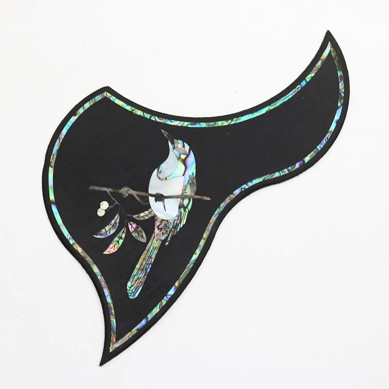 Acoustic Guitar Rosewood Pickguard Scratch Plate with Abalone Inlay