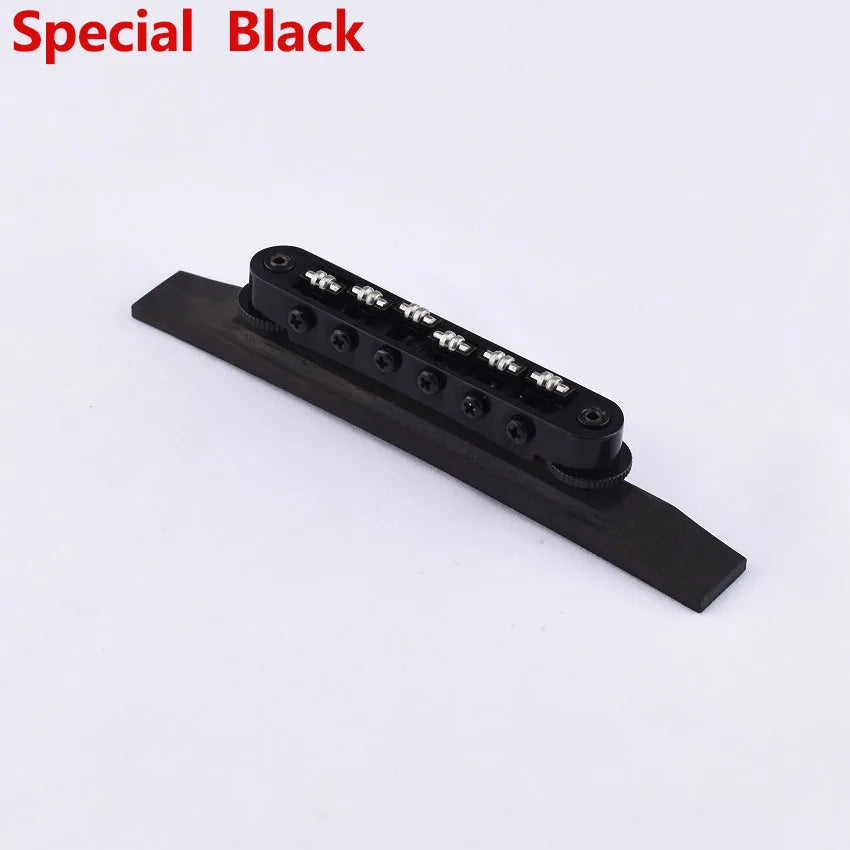 Ebony Wood Tune O Matic Guitar Bridge For Epiphone,Ibanez,Peavey,Burns,D'Angelico,Gibson