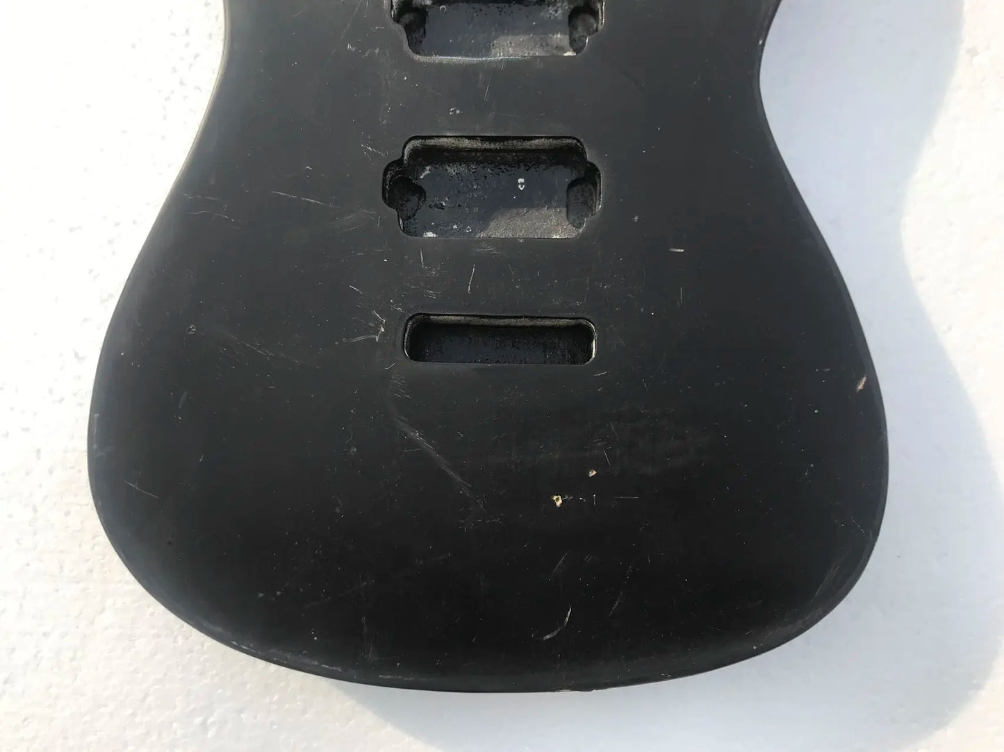 Black Double Cutaway Guitar Basswood Body