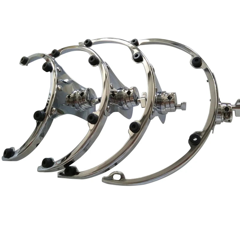 8"10"12inch Stainless Steel Tom Drum Suspension Rim Mount Bracket Cast Mounting Drum Parts Drum Set Accessory