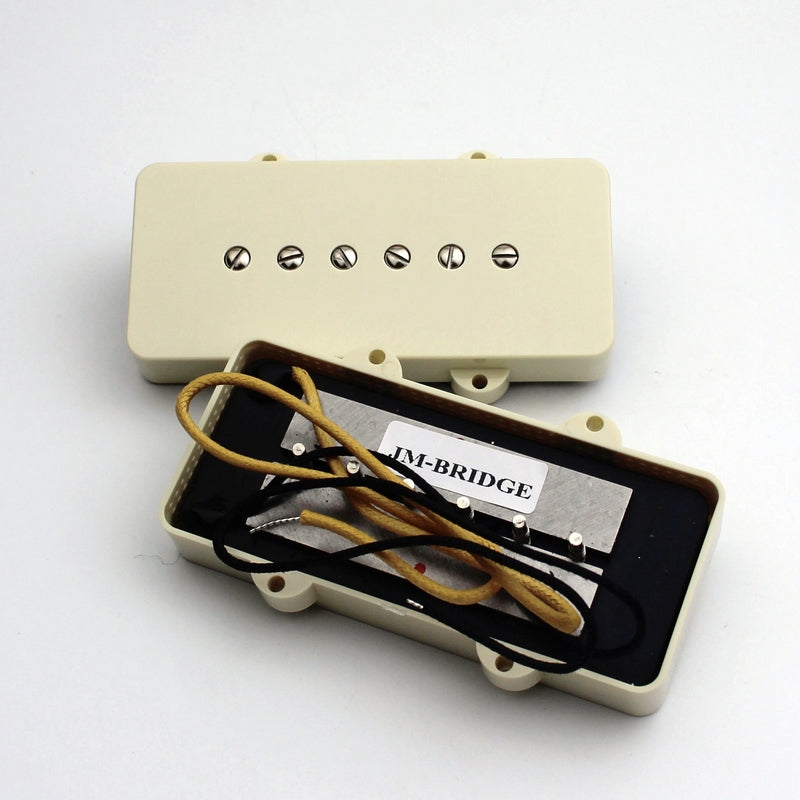 1 Set Alnico Guitar Neck and Bridge Soapbar Pickups For Jazzmaster