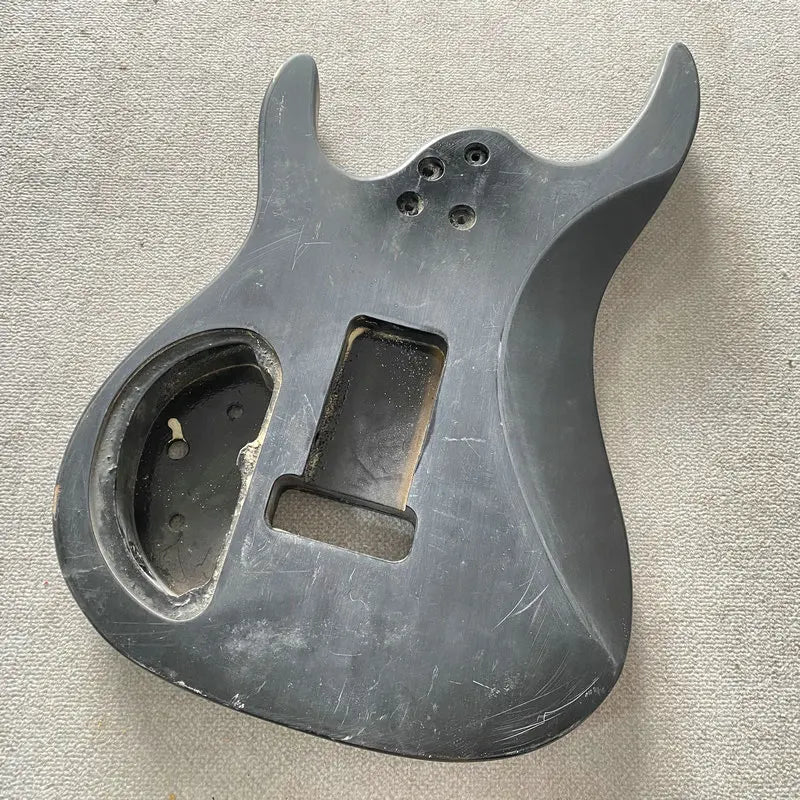 HH Black Basswood Double Cutaway Guitar Body DIY Project