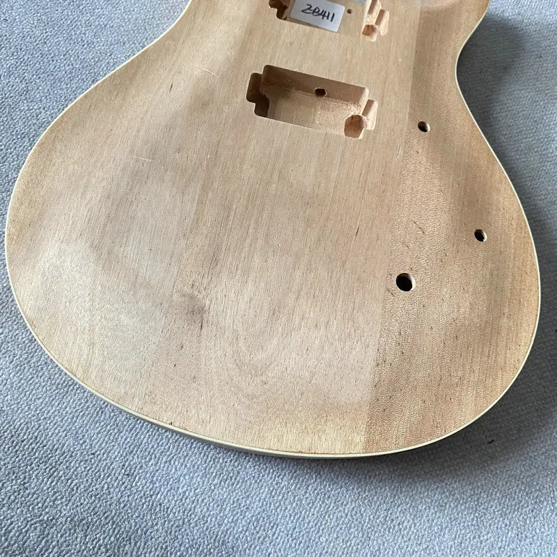 Unfinished Mahogany Wood Guitar Semi Hollow Body For PRS Guitars