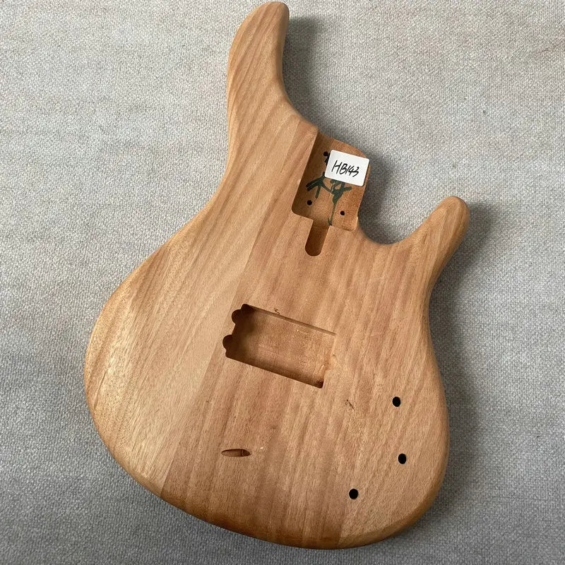 Unfinished Mahogany Wood Bass Guitar Body DIY Project