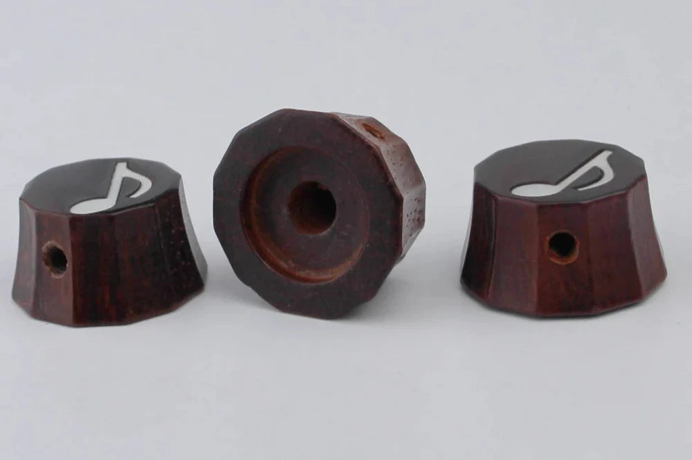 Electric Guitar Red Sandalwood/Ebony Potentiometer Knob For PRS Guitars