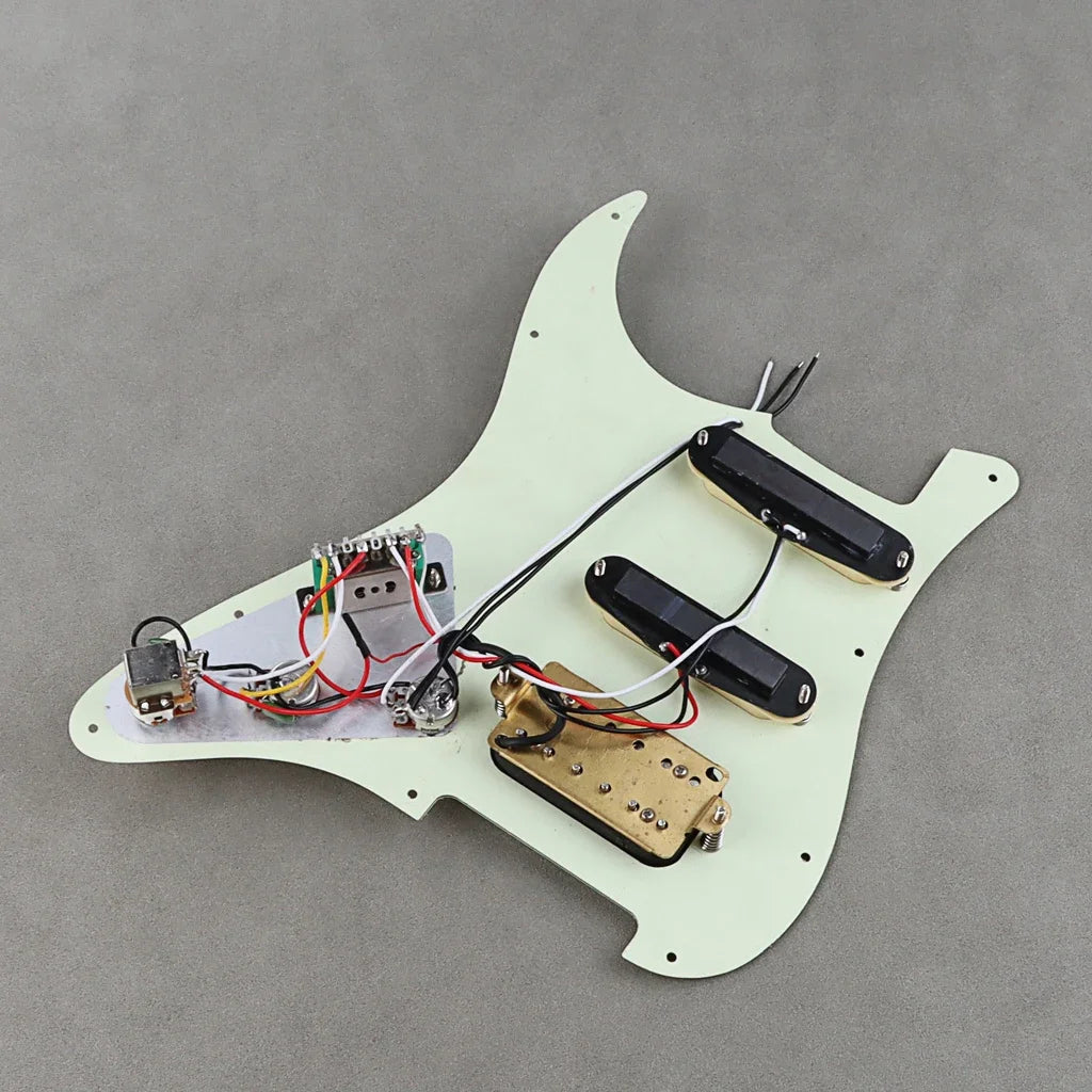 Mint Green SSH Guitar Prewired Loaded Pickguard For Fender Stratocaster Strat