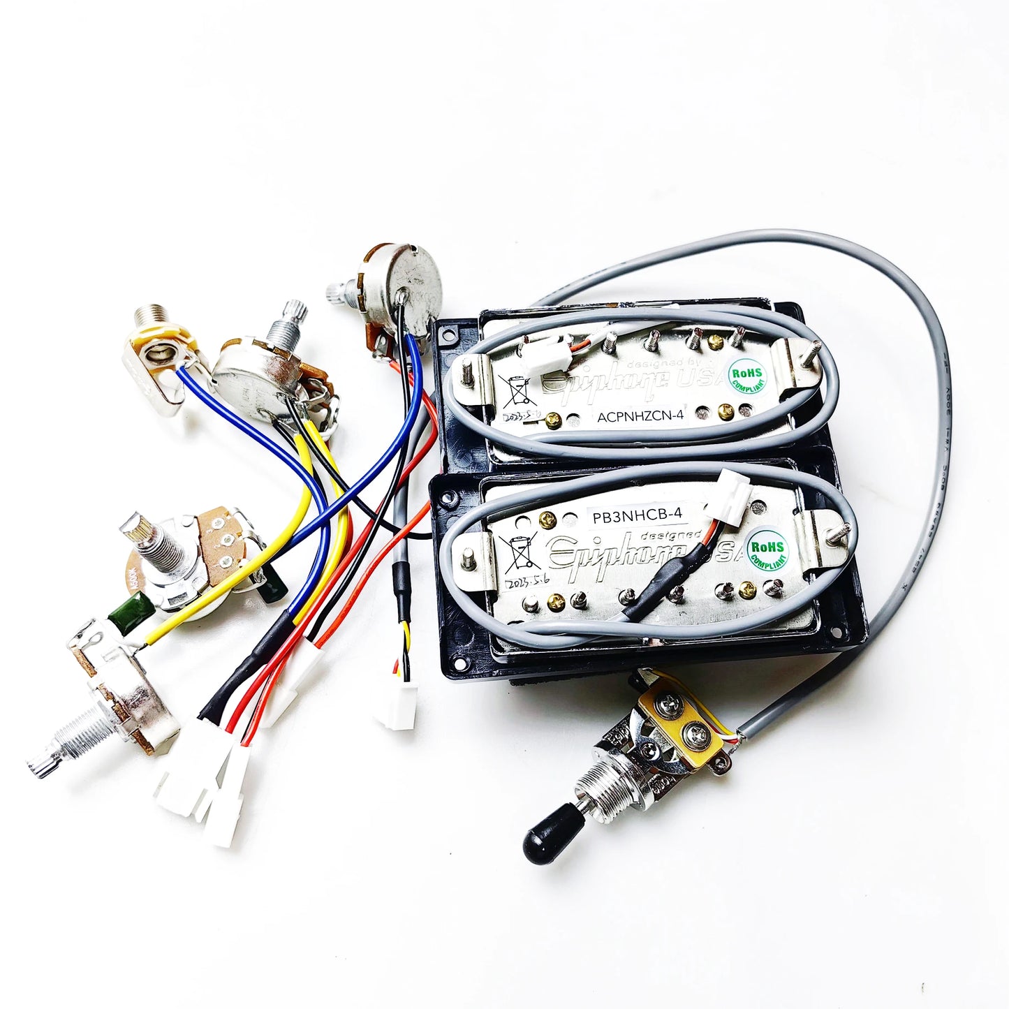 Epiphone Classic ProAlnico Humbuckers Pickups Set with Wiring Harness Kit For Les Paul LP SG ES