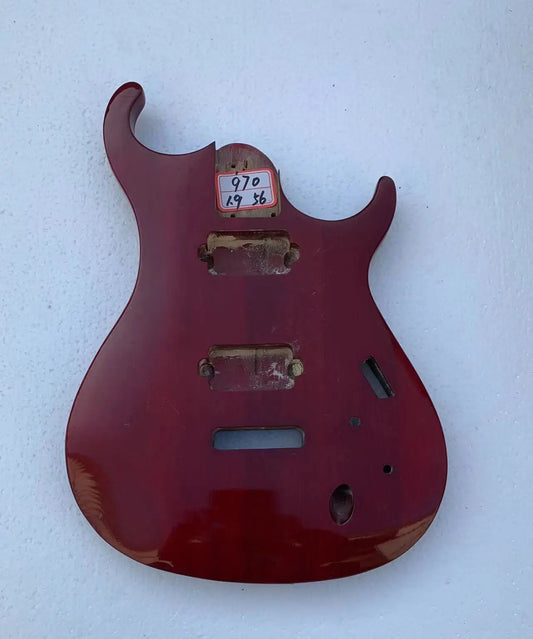 Red Basswood Electric Guitar Body DIY