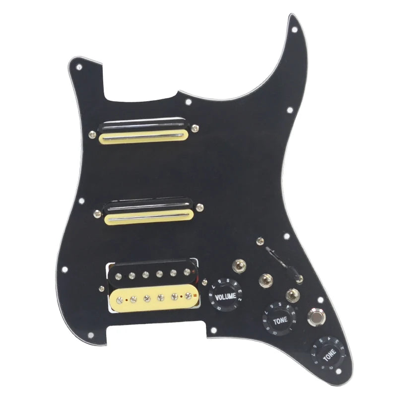 Multi Tone Wiring HSS Guitar Loaded Prewired Pickguard For Fender ST Stratocaster