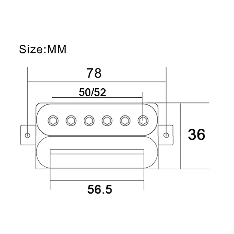 Neck and Bridge Guitar Hex Pole Humbucker Pickups Set For Jackson,Dean,Washburn,ESP,Epiphone,Kaynes