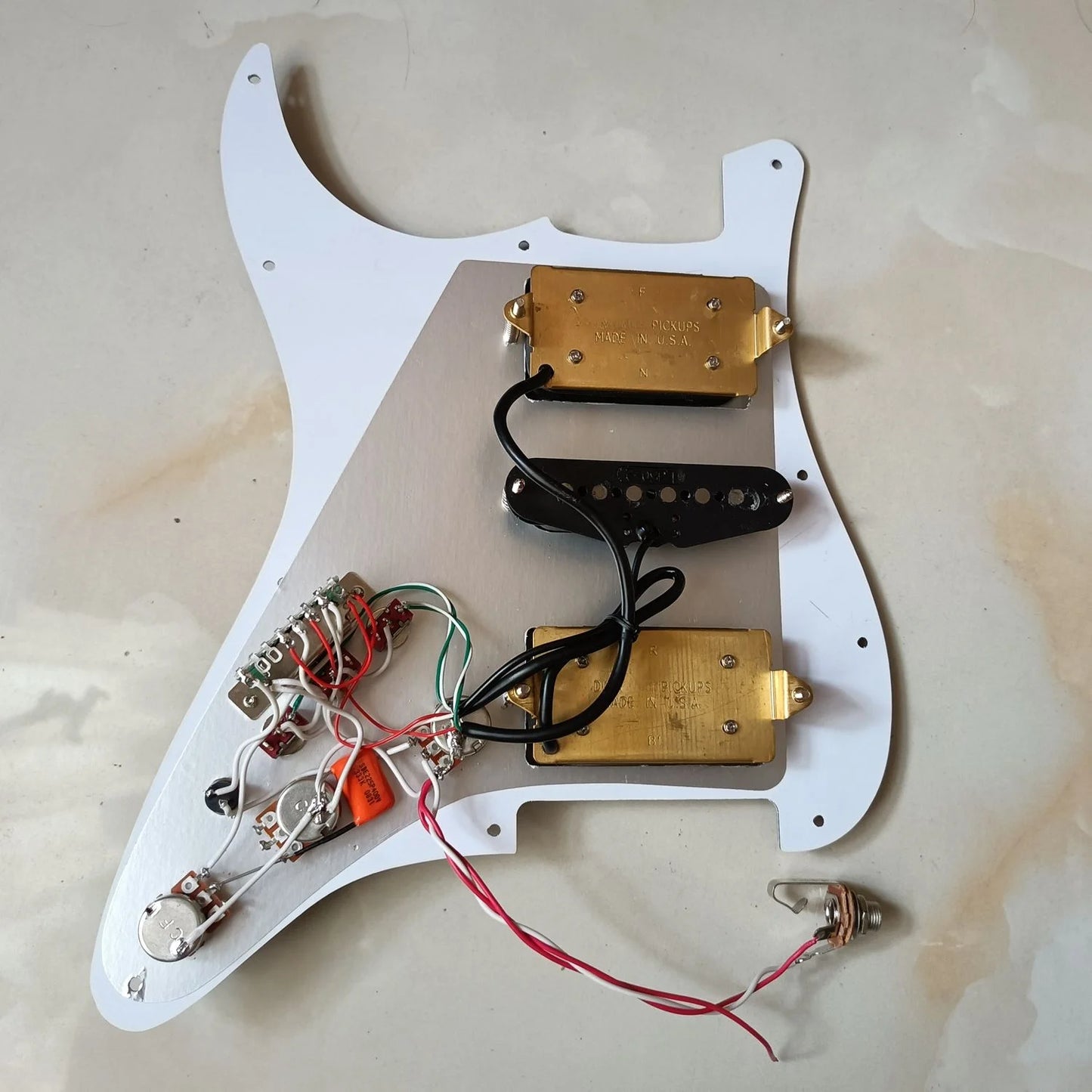 Guitar Prewired Loaded Pickguard HSH, Multi Switches Wiring System For Stratocaster Strat