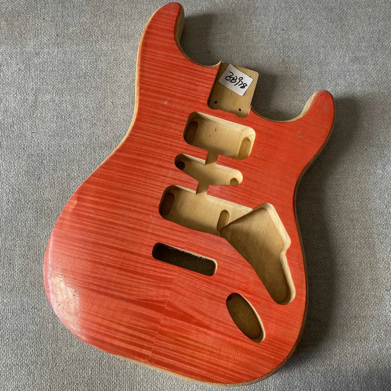 HSH Guitar Tiger Maple Top Red Body HSH For Fender Stratocaster Strat