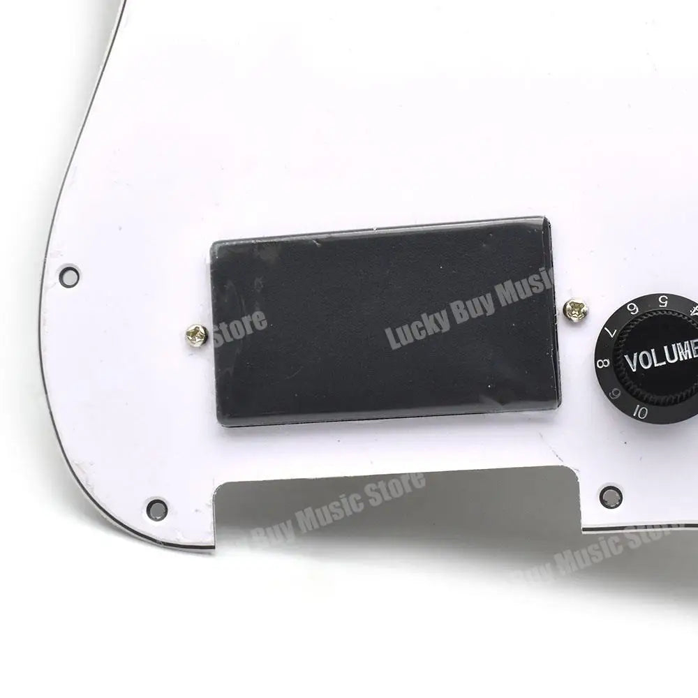 White Guitar Loaded Prewired Pickguard with HH Closed Humbucker Pickups For Fender ST Stratocaster