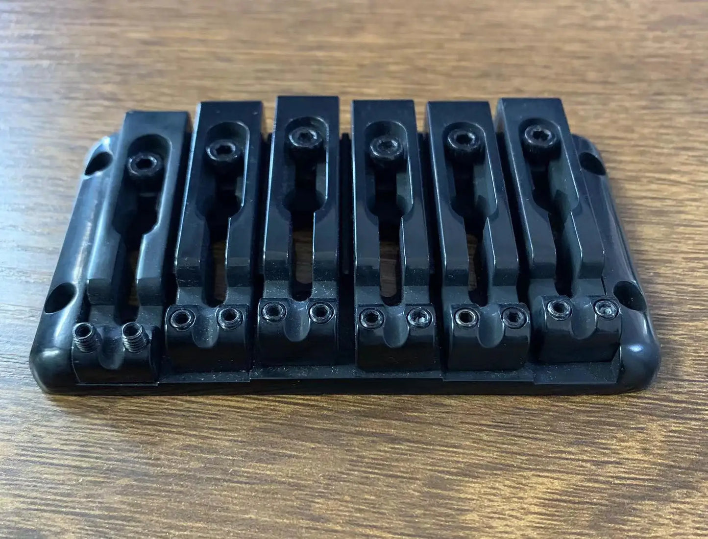 Black 6 String Bass Guitar Bridge Fit Schecter,Washburn,Xotic,Ibanez,Peavey,LTD