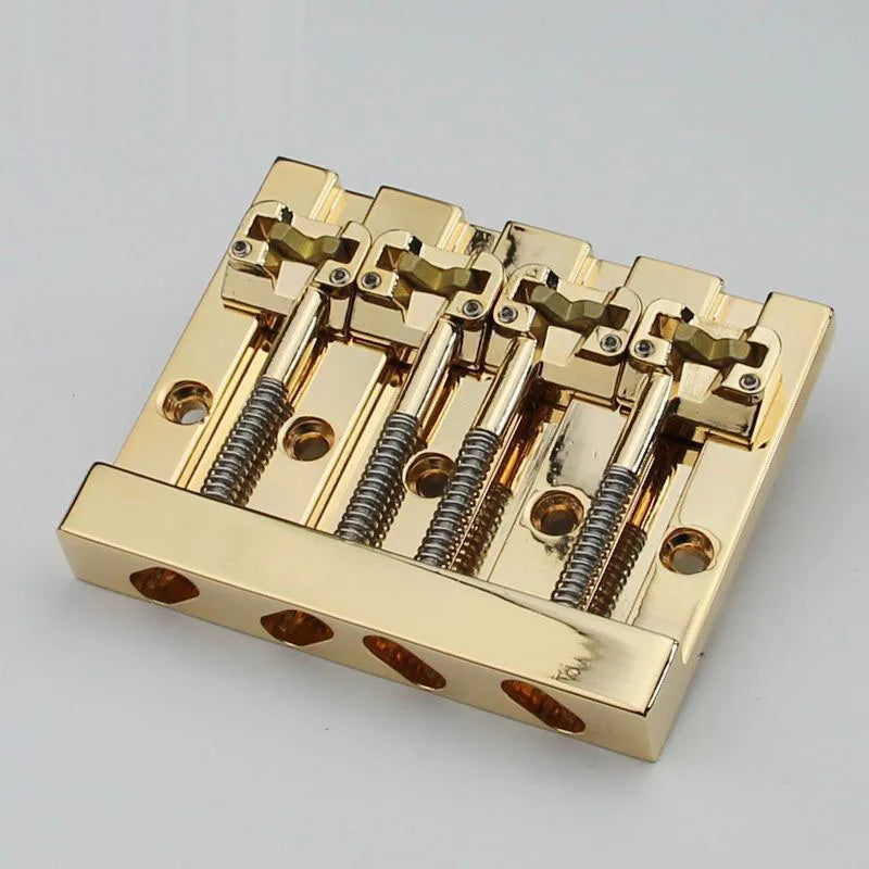 Gold 4 String Bass Guitar Bridge