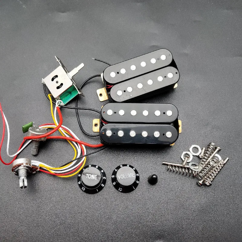 HSS/HH/HSH Guitar Humbucker, Single Coil Pickups, Wiring Harness, Knobs Set