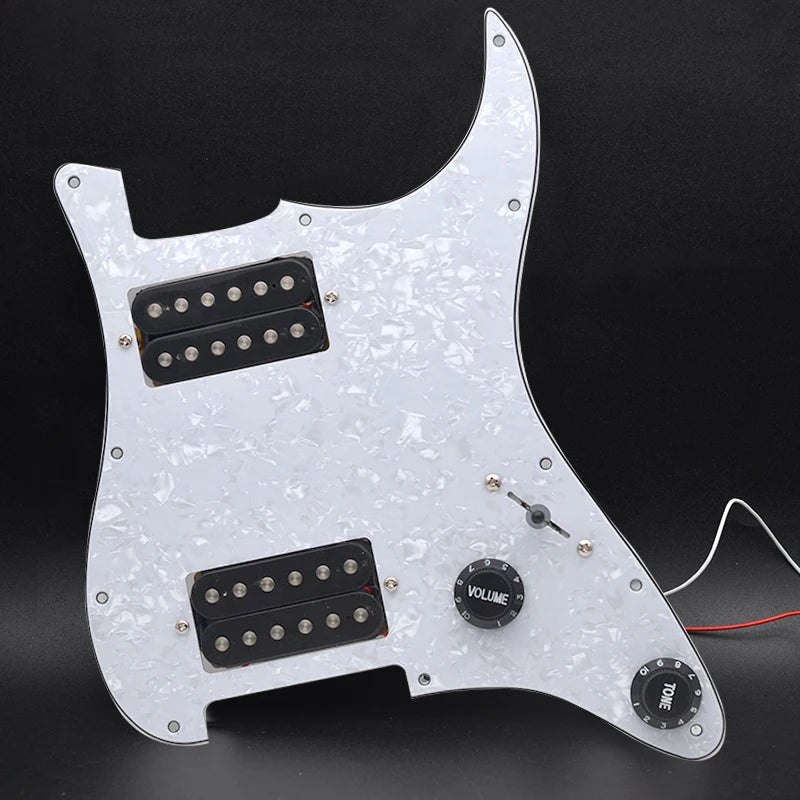 Guitar HH Loaded Prewired Pickguard Plate For Fender Stratocaster Strat