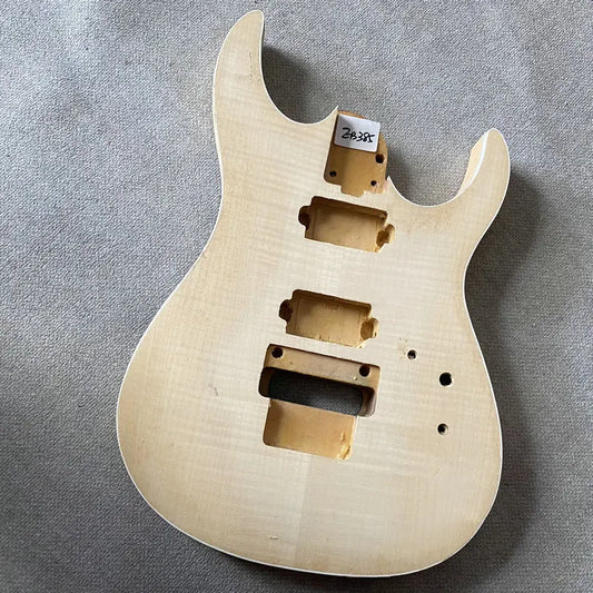 HH Basswood Guitar Body with Tiger Flamed Maple Top DIY Project