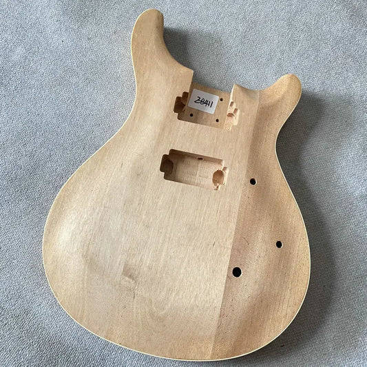 Unfinished Mahogany Wood Guitar Semi Hollow Body For PRS Guitars