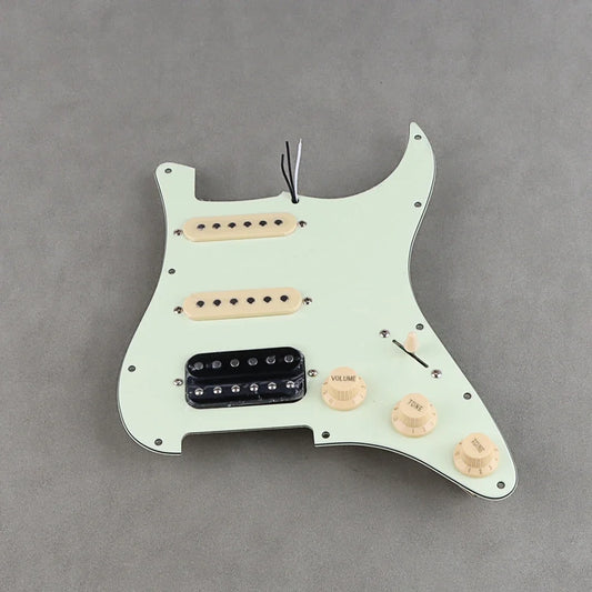 Mint Green SSH Guitar Prewired Loaded Pickguard For Fender Stratocaster Strat