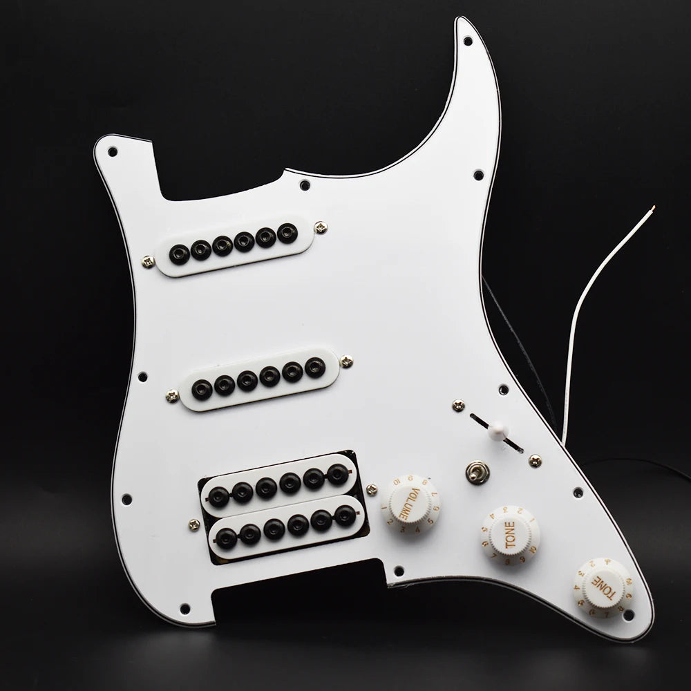 Large Pole Pickups Guitar Loaded Prewired Pickguard For Fender Strat Stratocaster