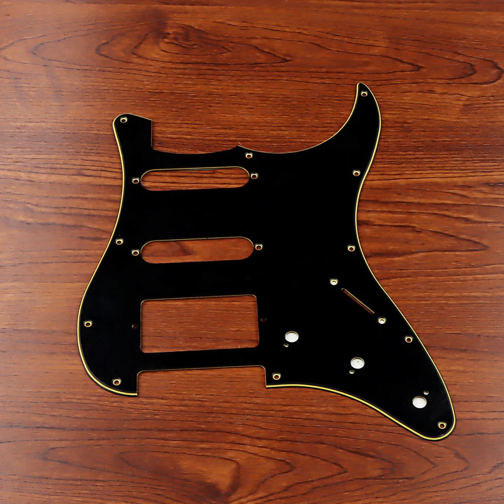 Black HSS Guitar Pickguard Scratch Plate For Fender Stratocaster Strat