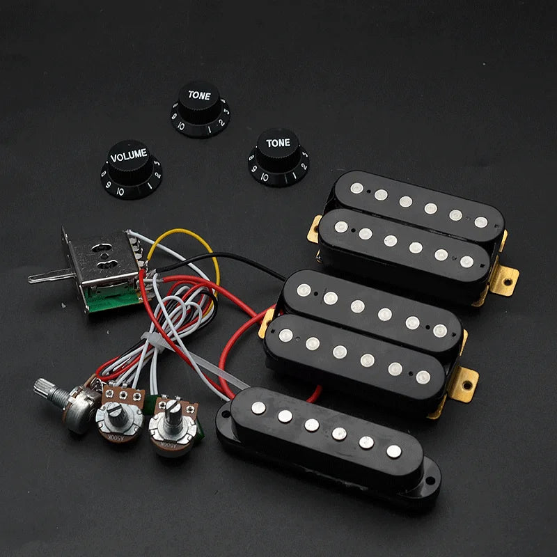 HSS/HH/HSH Guitar Humbucker, Single Coil Pickups, Wiring Harness, Knobs Set