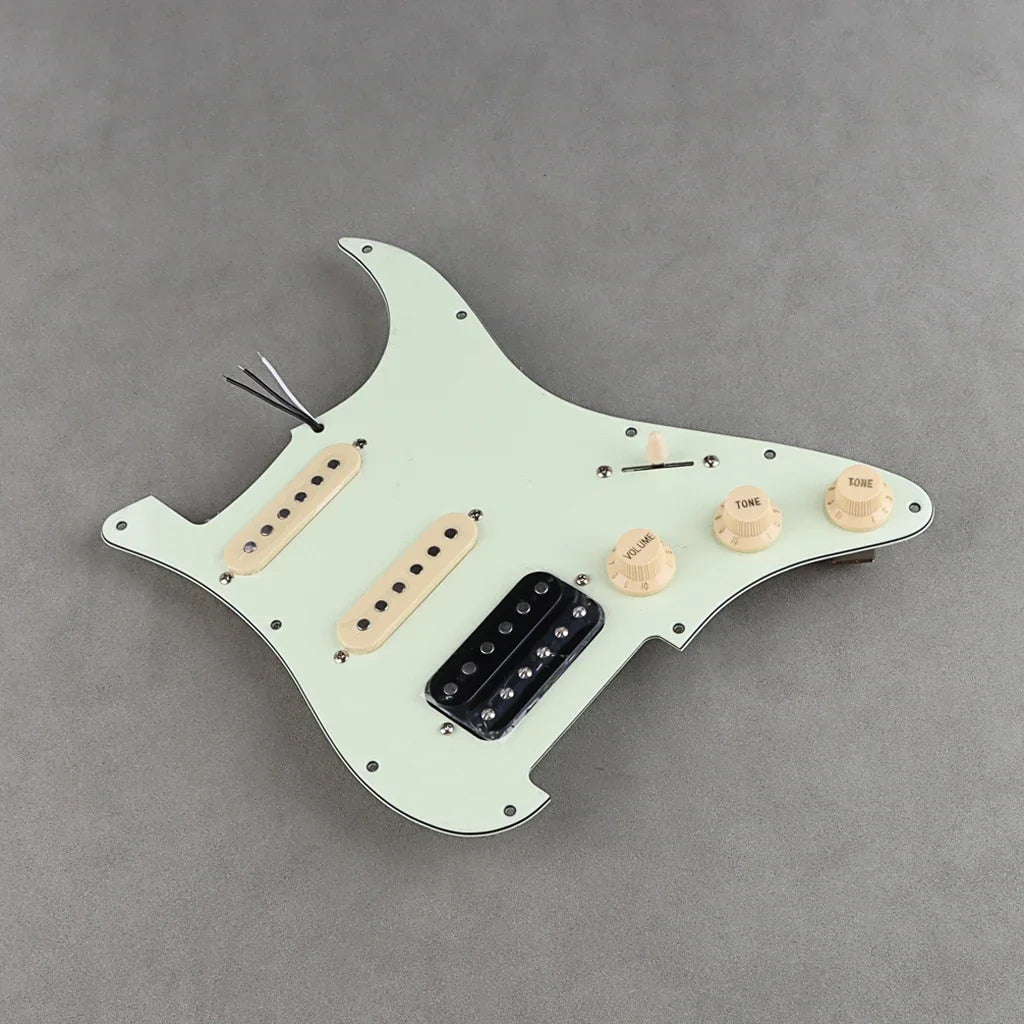 Mint Green SSH Guitar Prewired Loaded Pickguard For Fender Stratocaster Strat