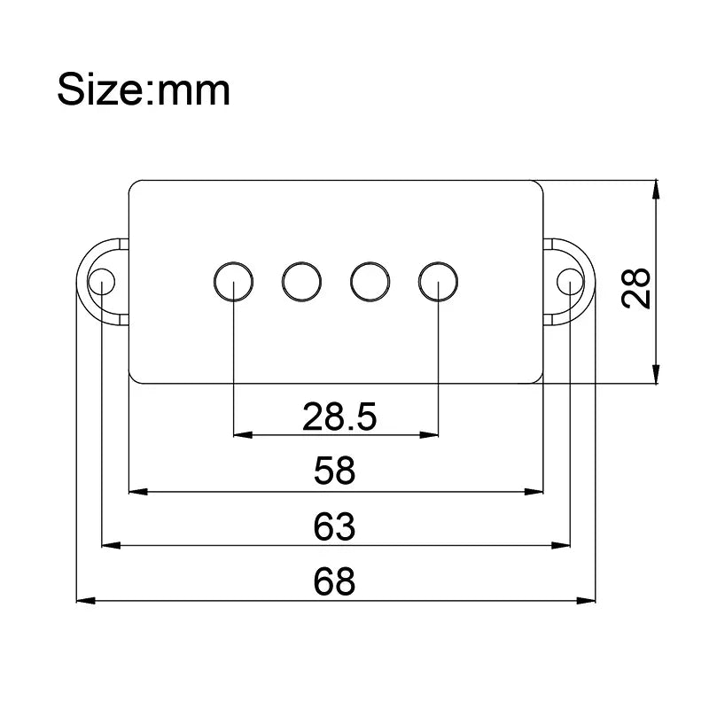 4 String Bass Guitar Alnico 5 Pickups For Fender Precision Bass