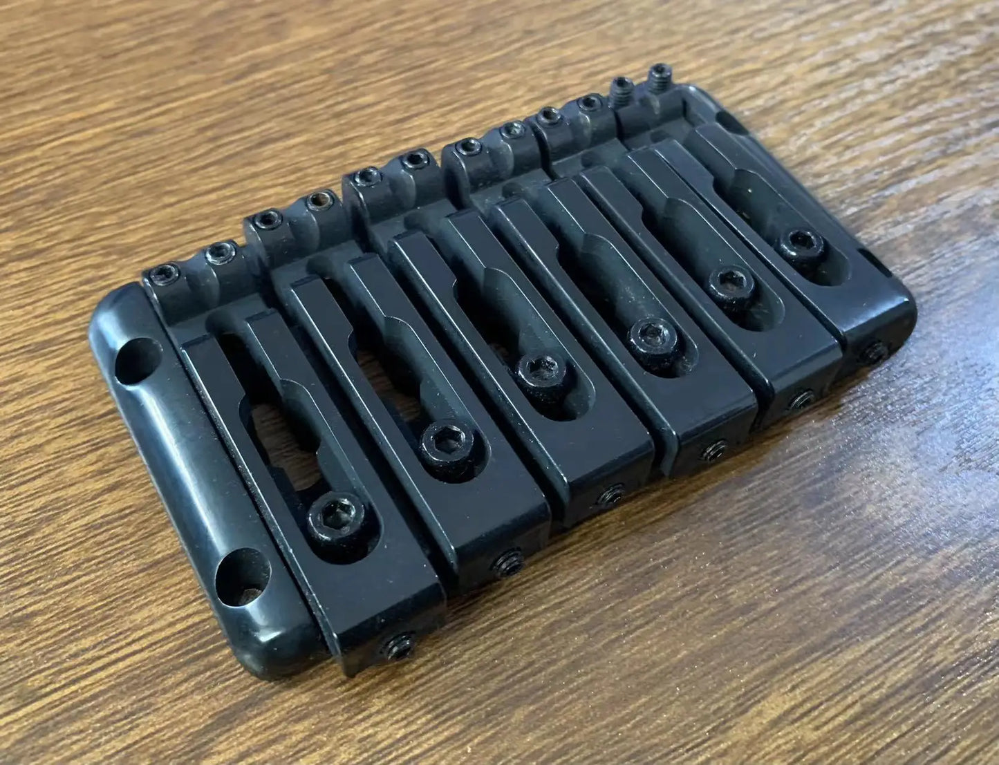 Black 6 String Bass Guitar Bridge Fit Schecter,Washburn,Xotic,Ibanez,Peavey,LTD