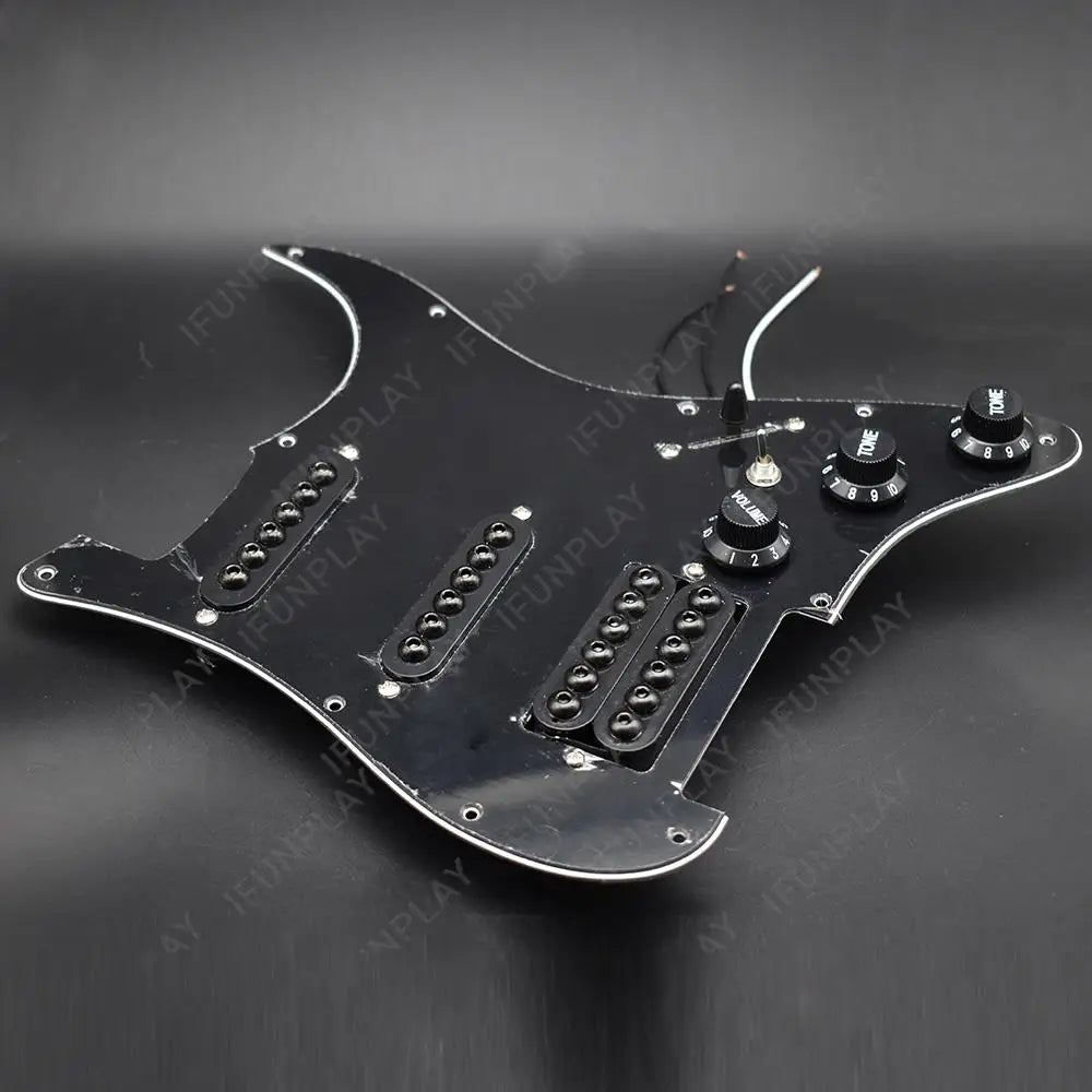 Large Pole Pickups Guitar Loaded Prewired Pickguard For Fender Strat Stratocaster