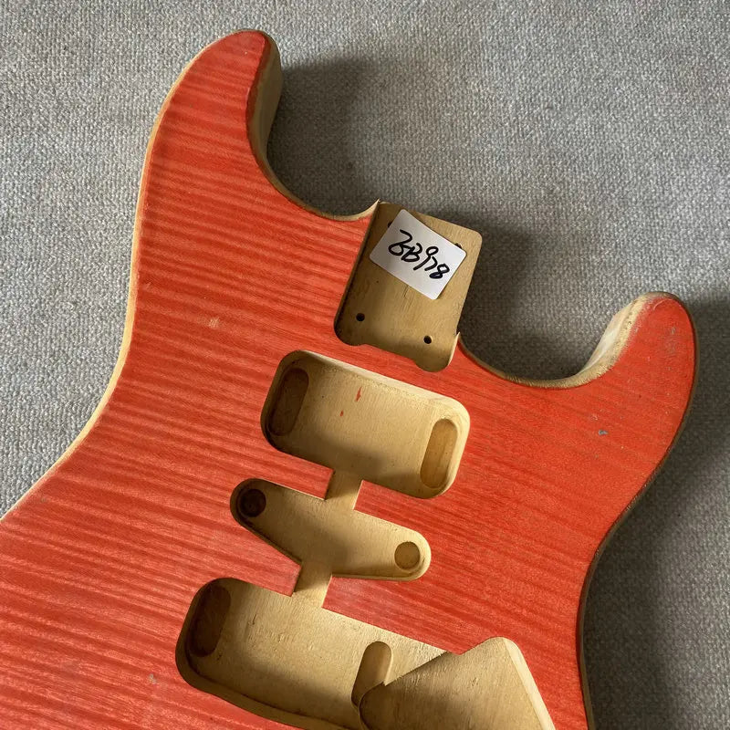 HSH Guitar Tiger Maple Top Red Body HSH For Fender Stratocaster Strat