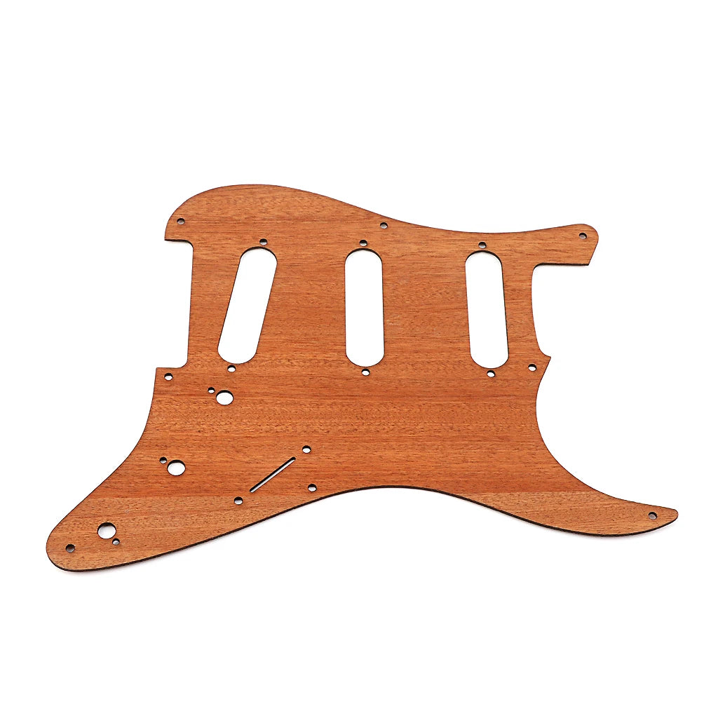 SSS Wooden Guitar Pickguard Scratch Plate For Fender Stratocaster