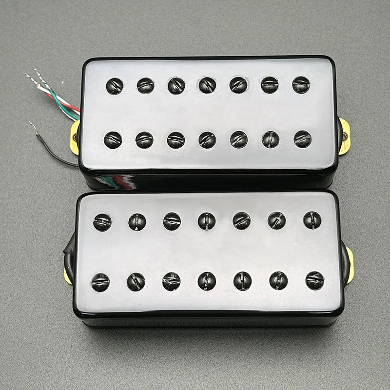 7 String Guitar Neck/Bridge Humbucker Pickups Set in Chrome/Gold/Black