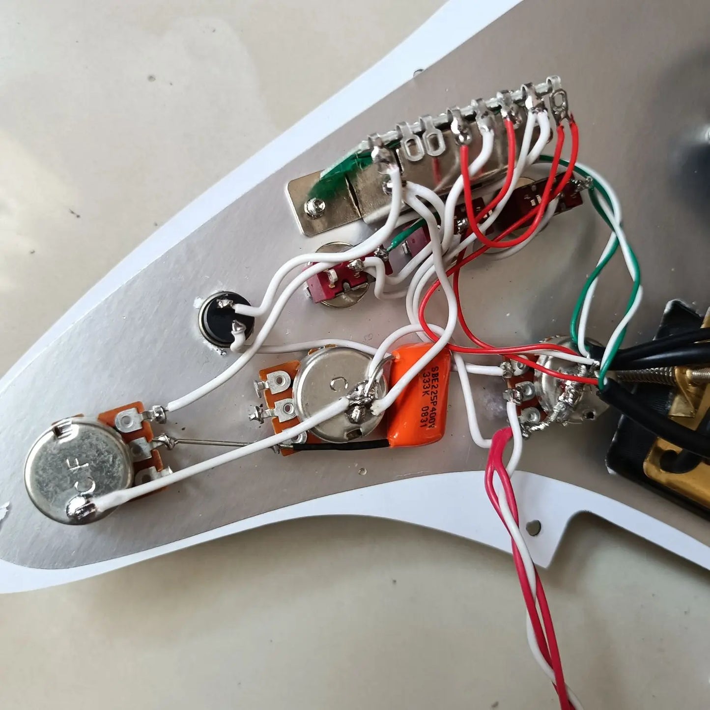 Guitar Prewired Loaded Pickguard HSH, Multi Switches Wiring System For Stratocaster Strat