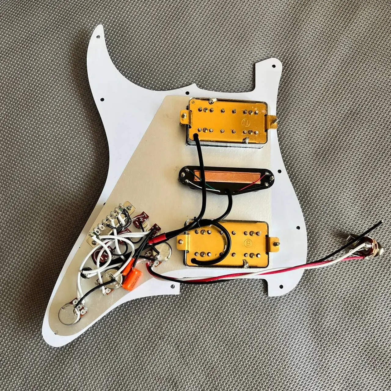 Alnico V HSH Guitar Prewired Loaded Pickguard, Multi Switches Wiring For Stratocaster Strat