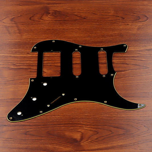 Black HSS Guitar Pickguard Scratch Plate For Fender Stratocaster Strat