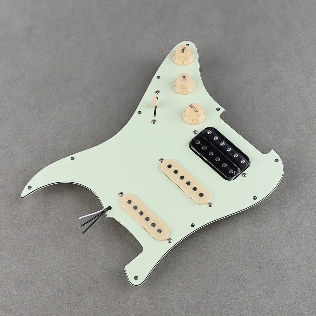 Mint Green SSH Guitar Prewired Loaded Pickguard For Fender Stratocaster Strat