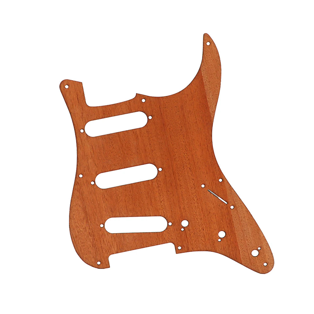 SSS Wooden Guitar Pickguard Scratch Plate For Fender Stratocaster