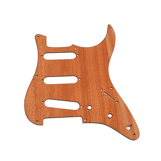 SSS Wooden Guitar Pickguard Scratch Plate For Fender Stratocaster