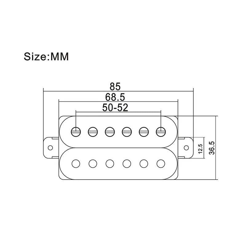 Neck/Bridge Electric Guitar Humbucker Pickups Set For Dean,Jackson,Washburn,Schecter,Fender,ESP LTD