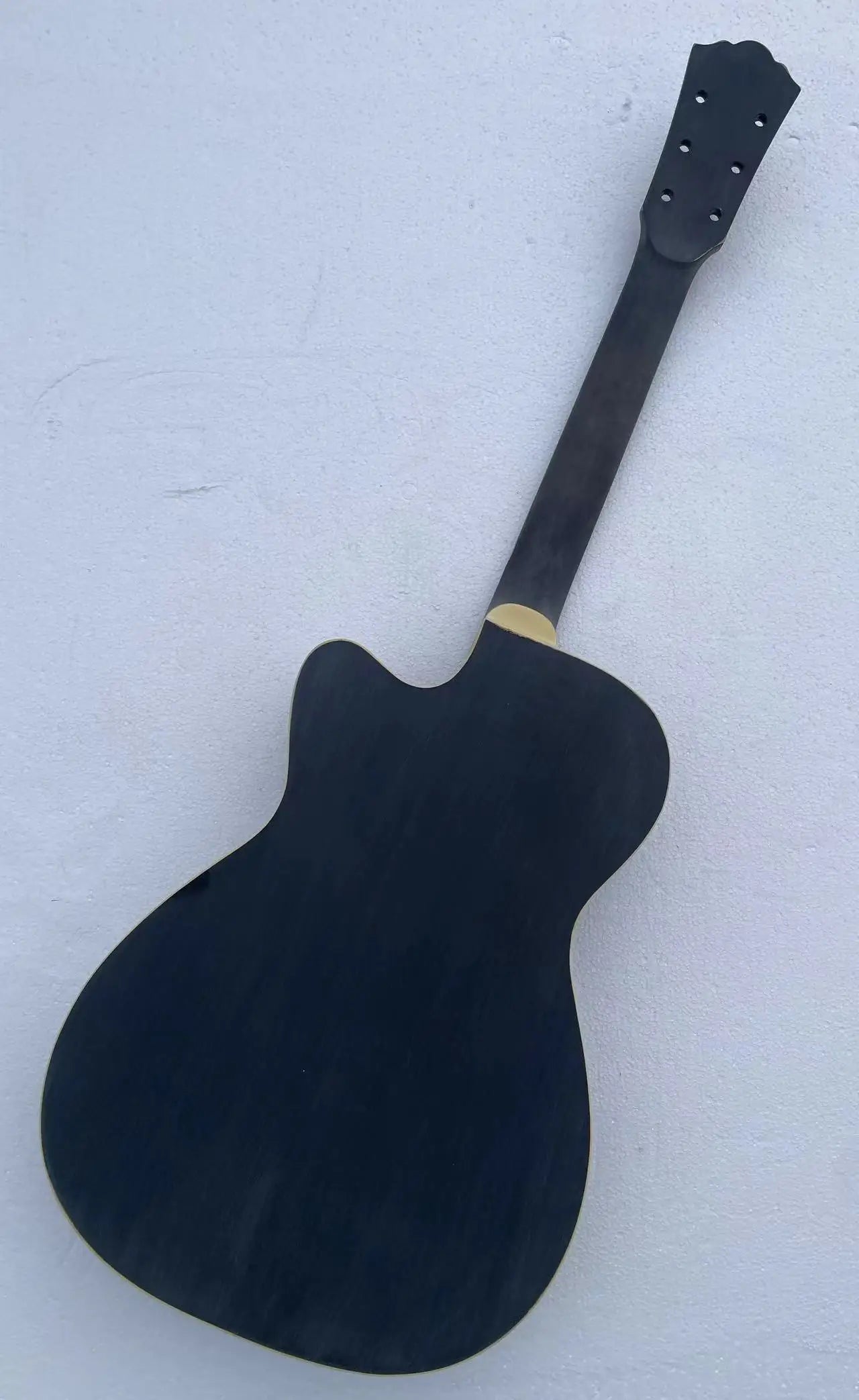 Black Washbun Guitar Body, Maple Neck, Rosewood Fingerboard