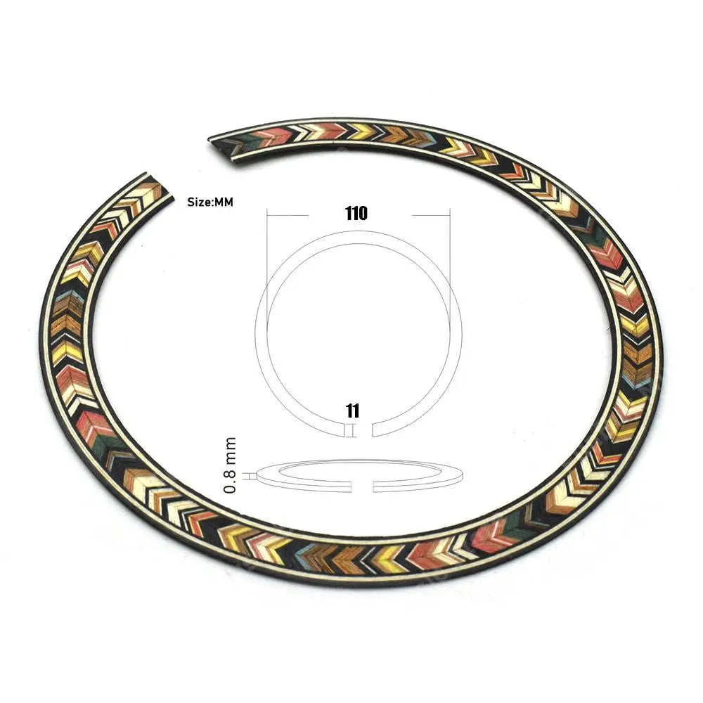 3pcs Acoustic Guitar Circle Rosette Soundhole Sticker For Acoustic Guitar