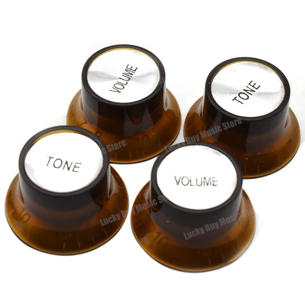 4pcs Guitar Volume Tone Control Knobs Set For Epiphone/Gibson Les Paul SG LP ES