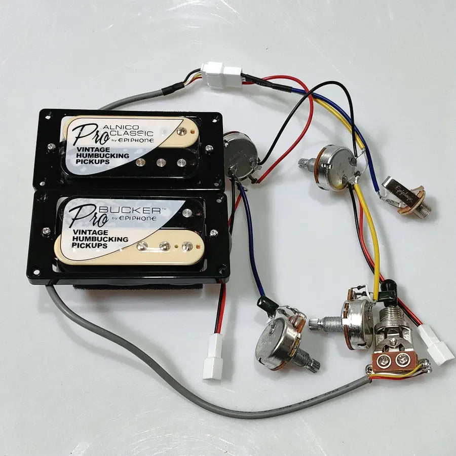 Epiphone Classic ProAlnico Humbuckers Pickups Set with Wiring Harness Kit For Les Paul LP SG ES